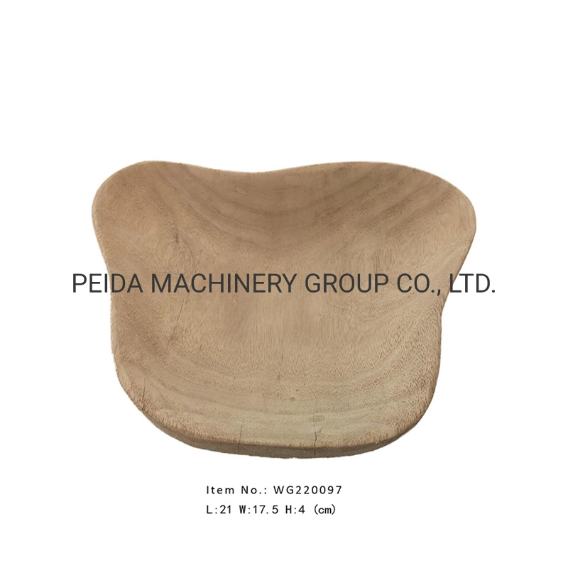 Decorative Vase Modern Natural Paulownia Wood Hand Made Round Tall Decorative Table Vase