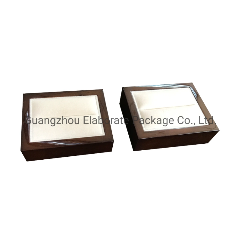 Wholesale Small High Polish Piano Gloss Lacquer Wooden Jewelry Single Ring Display Holder Tray