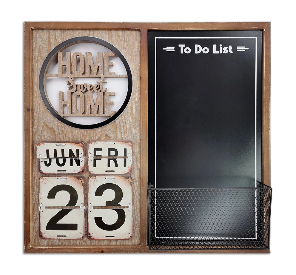 Calendar Chalkboard with Note