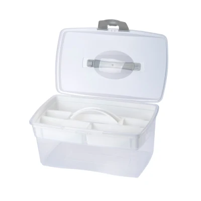 Высококачественная пластиковая коробка, коробка для рукоделия, коробка для шитья, коробка для хранения из полипропилена для аптечки